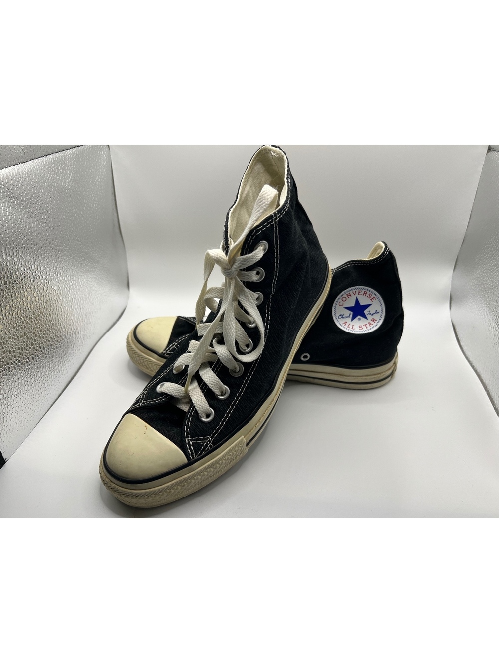 Y2K Converse ROCKY Black High Top Sneakers BOHO Mens 6.5 Womens 8.5